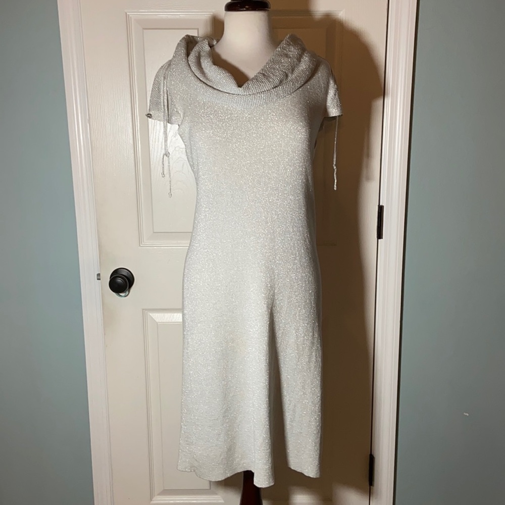 Musani couture sparkly Silver Dress